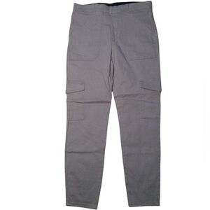 Sincerely Jules Medium Gray Straight Leg Pull On Cargo Pants Size Large